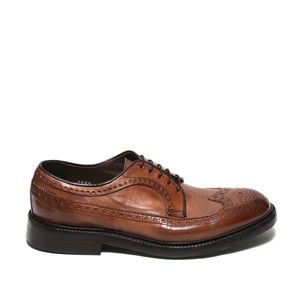 Green George Leather Derby Shoe With Swallowtail Design - NWT